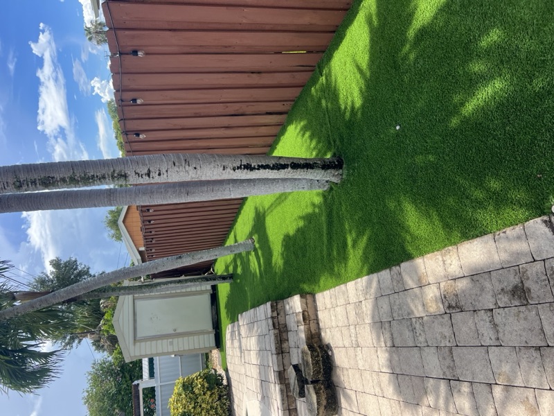 Pet-safe artificial turf installation in Doral FL